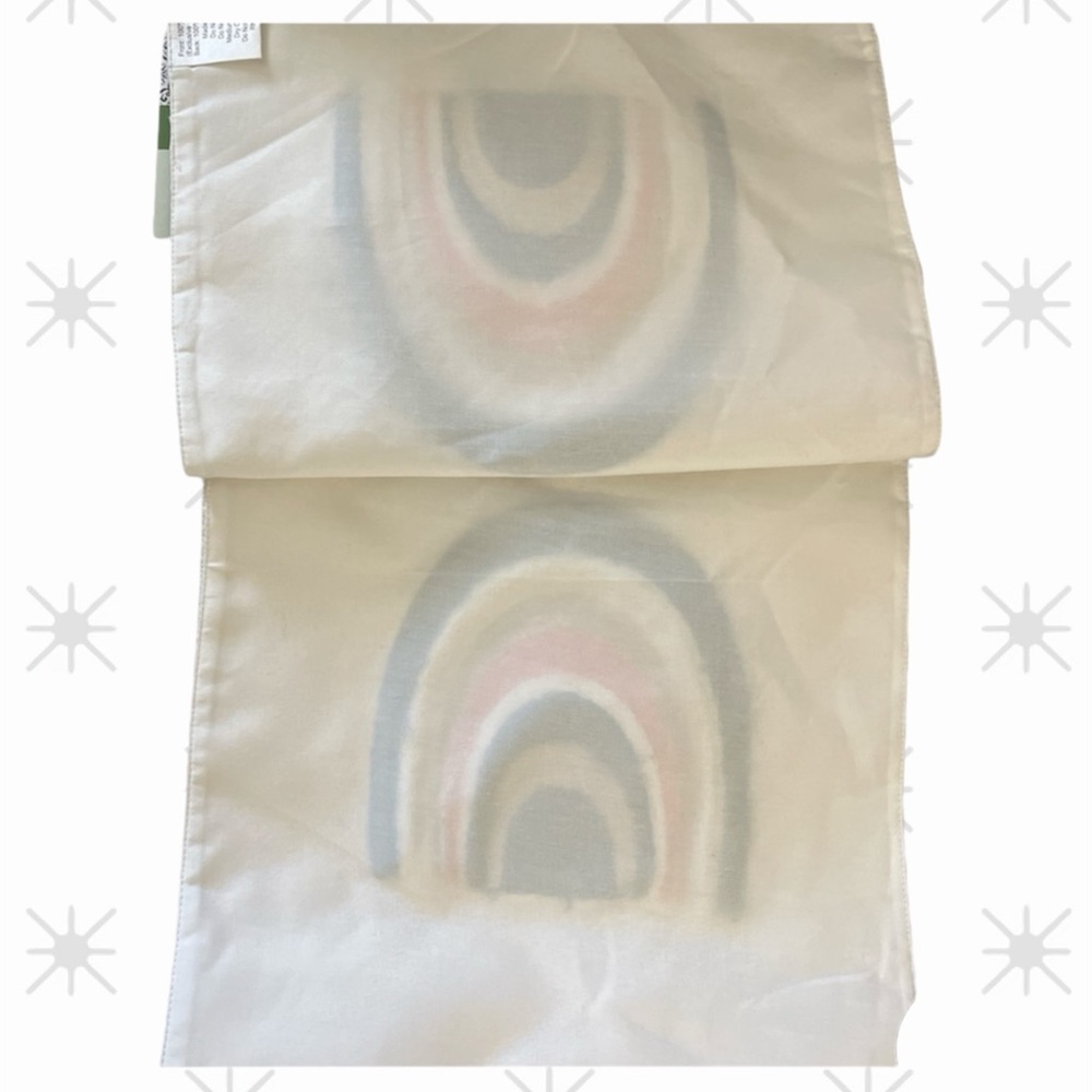 NWT Hobby Lobby Desert Skies Table Runner & 4 Placemats W/woven Rainbow Appliqué - Picture 5 of 6